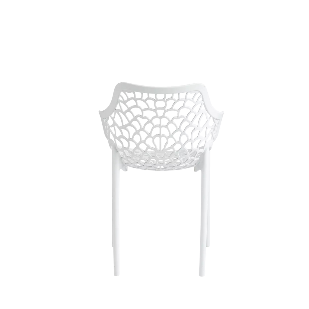 Viva Polypropylene Chair White  – Stackable Commercial Outdoor Seating