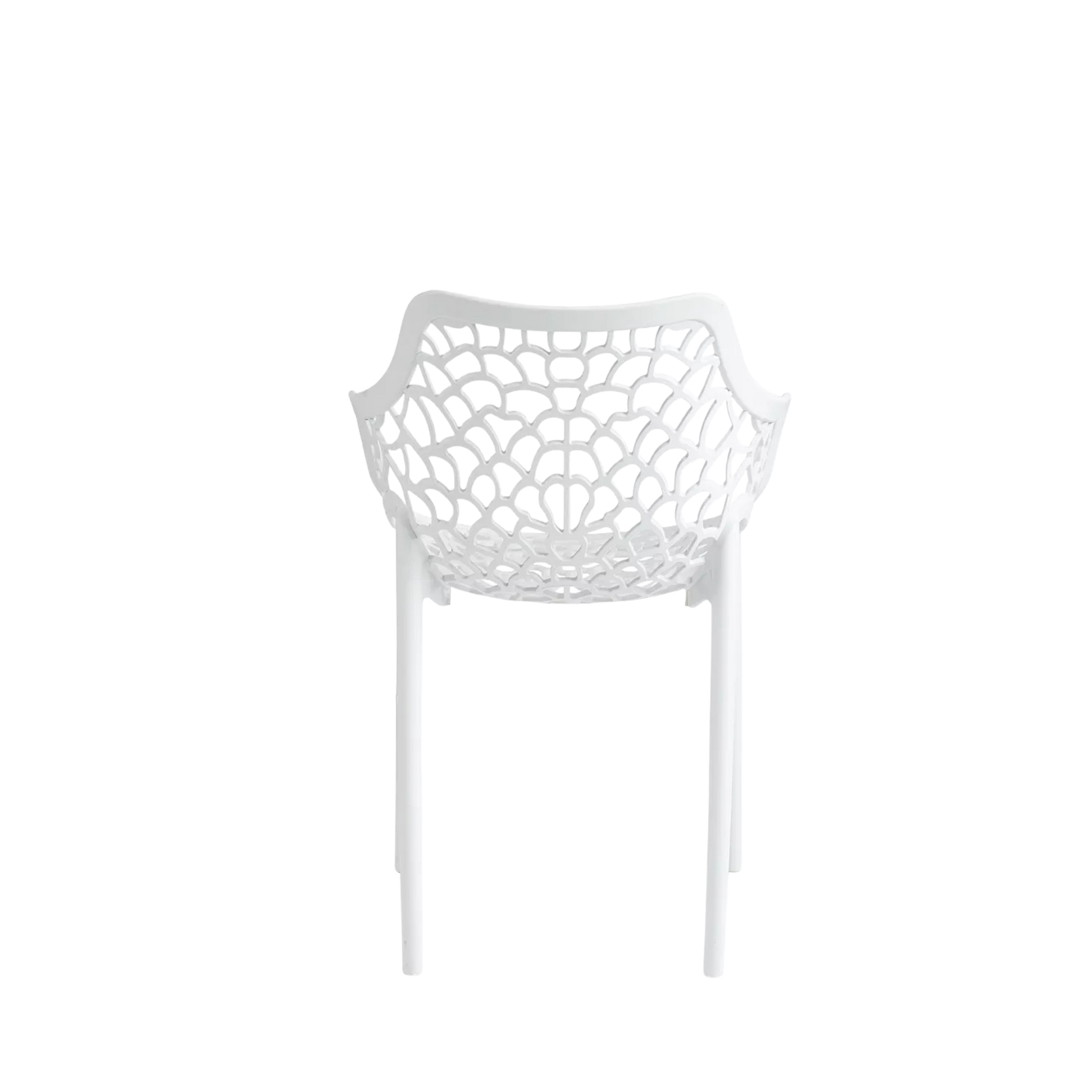 Viva Polypropylene Chair White  – Stackable Commercial Outdoor Seating