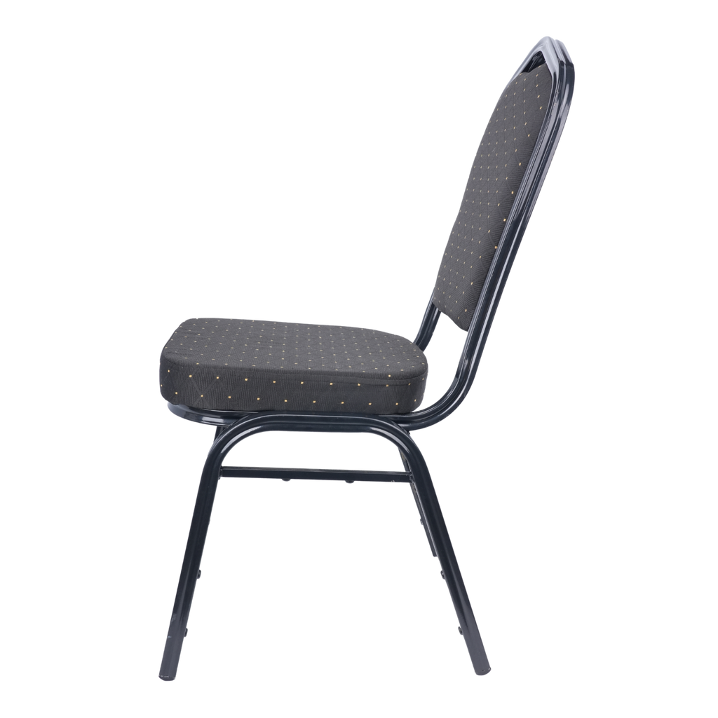 Premium Banquet Stacking Chair Full Black