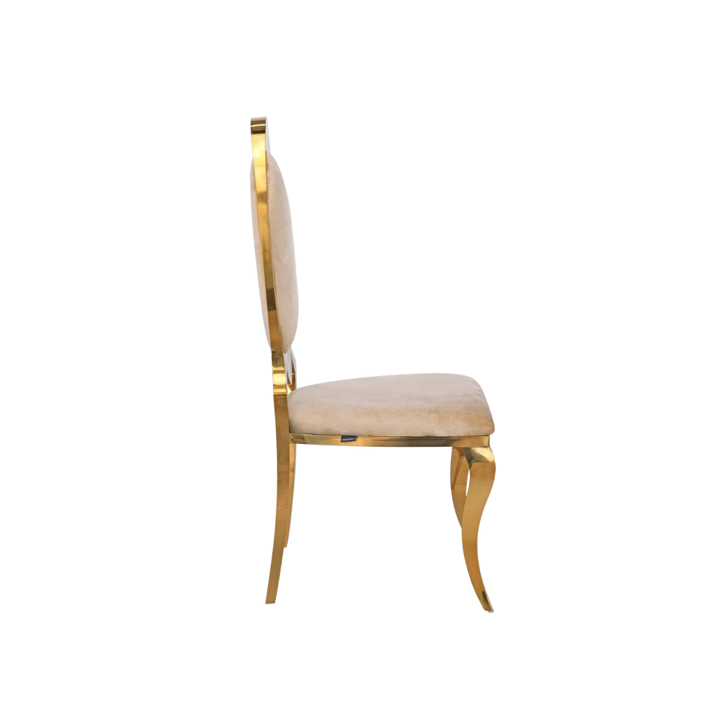 Elixo Stainless Steel Event Stacking Chair Gold