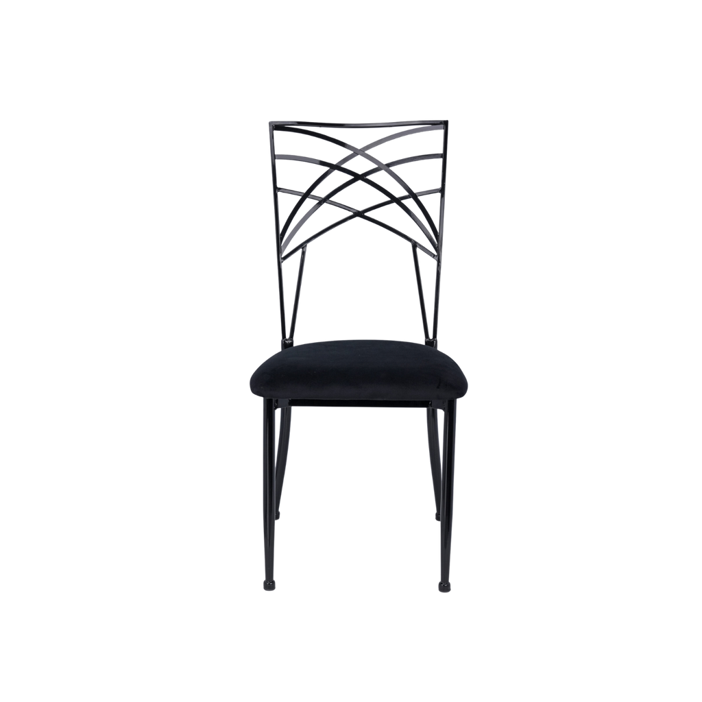 Chameleon Steel Event Stacking Chair Black