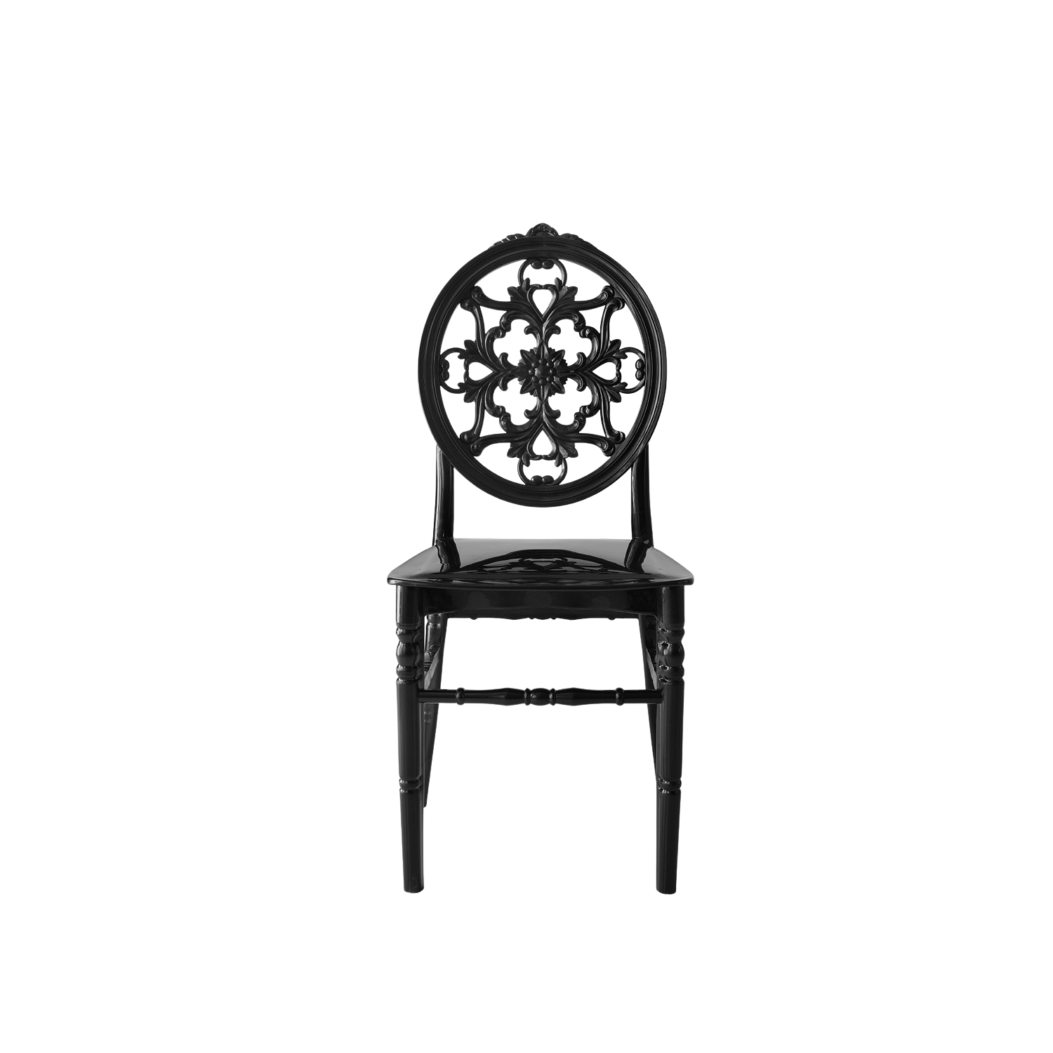 Chiavari Nozze  Polypropylene Stacking Chair Black