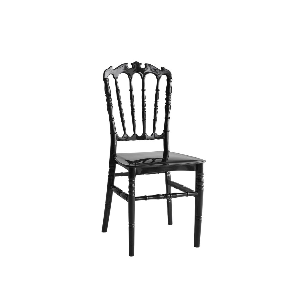 Chiavari Ferman Polypropylene Stacking Chair Black