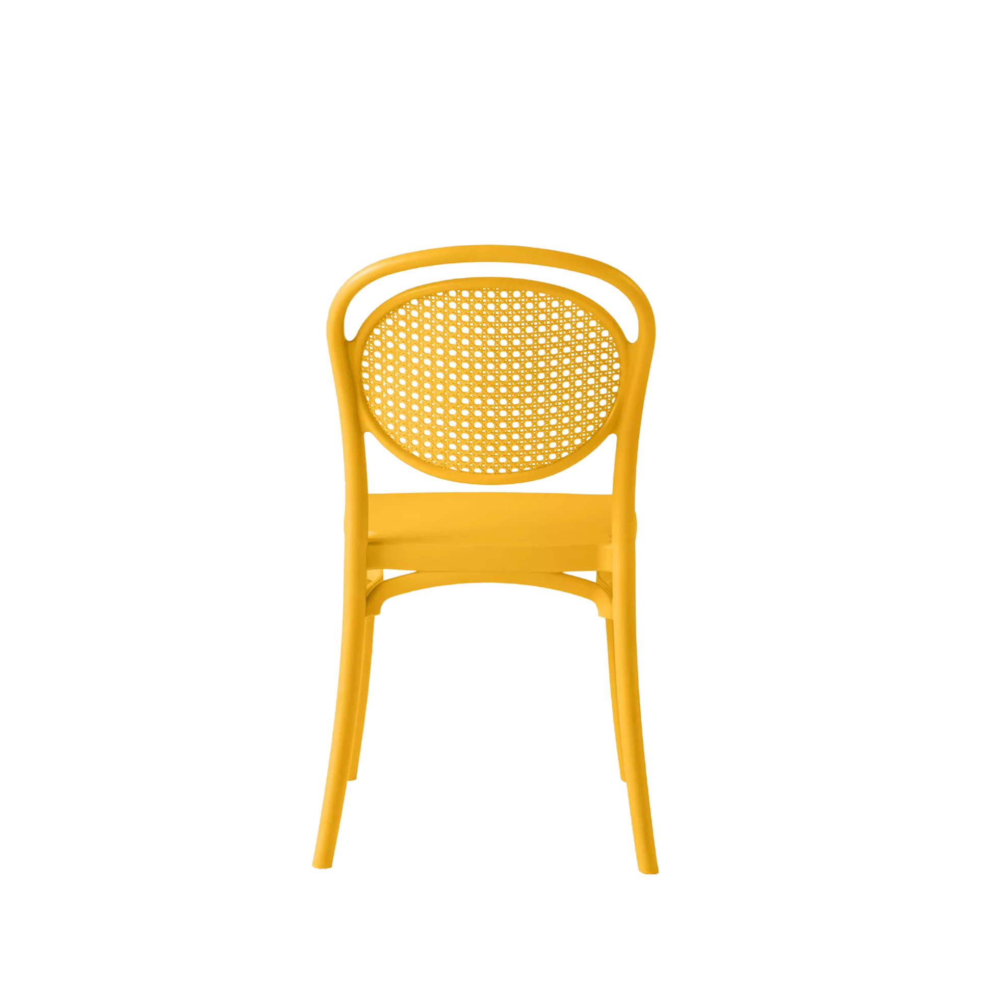 Sera Caffe/Bistro Polypropylene Stacking Chair Yellow