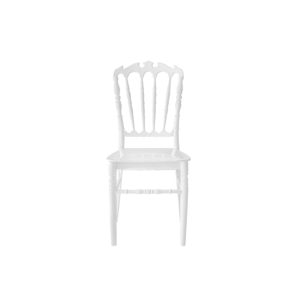 Chiavari Ferman Polypropylene Stacking Chair White