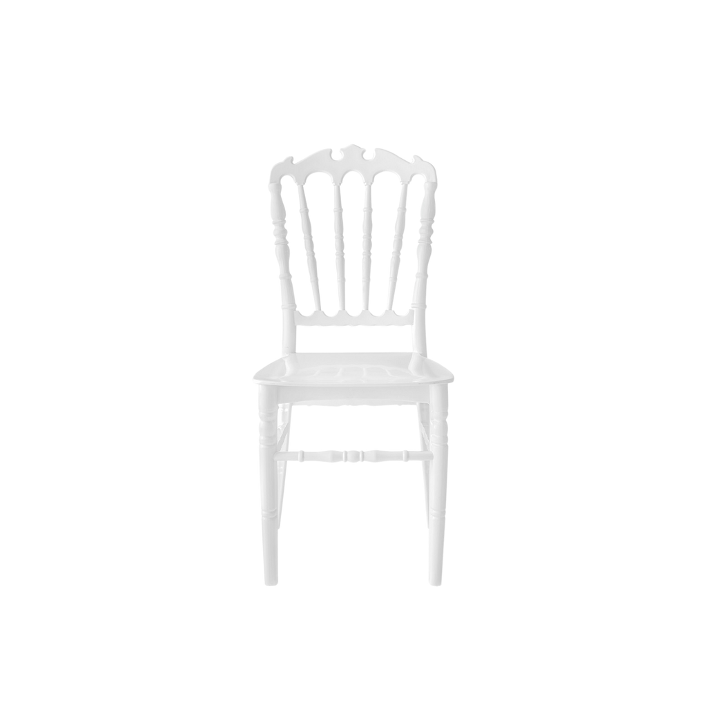 Chiavari Ferman Polypropylene Stacking Chair White