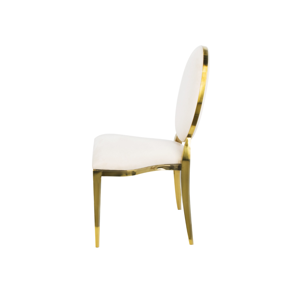 Washington Upholstery Stacking Chair Velvet - Beige