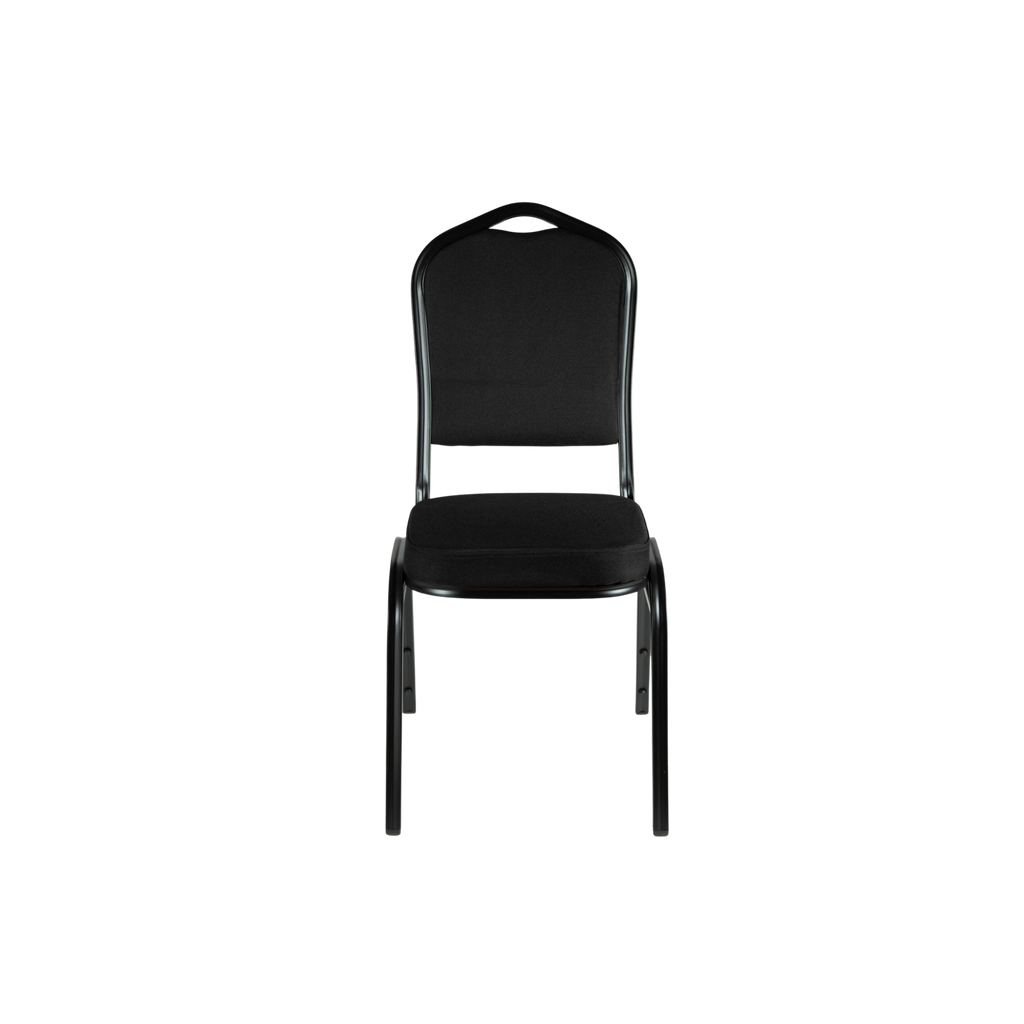Premium Banquet Stacking Chair Full Black Without Pattern