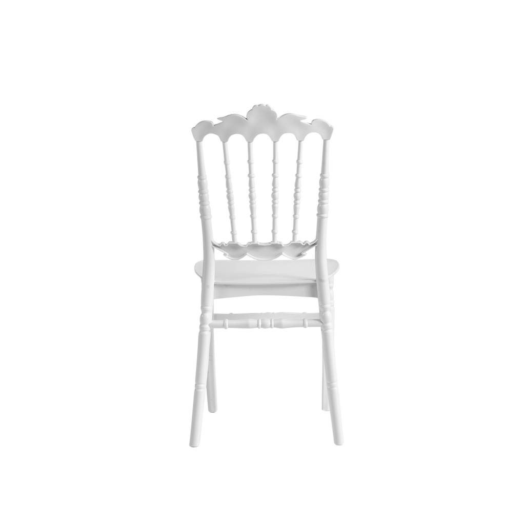 Chiavari Lepo Stacking Polypropylene Chair White