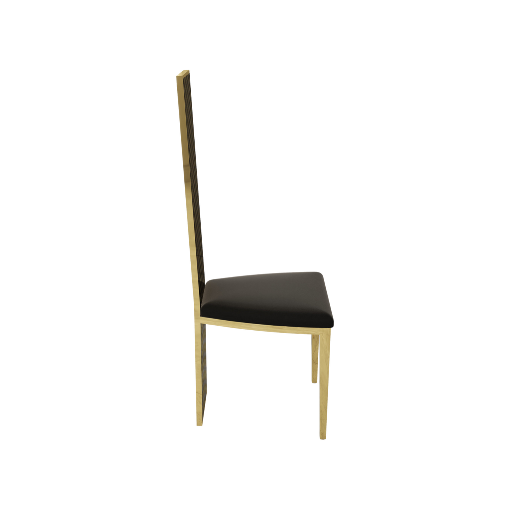 Verto Premium Inox High Back Chair Gold