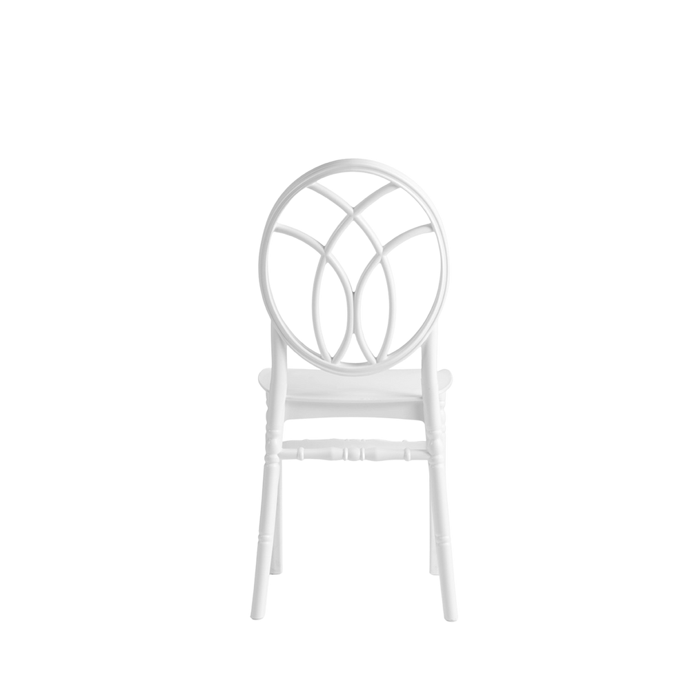 Chiavari Gala Polypropylene Stacking Chair White