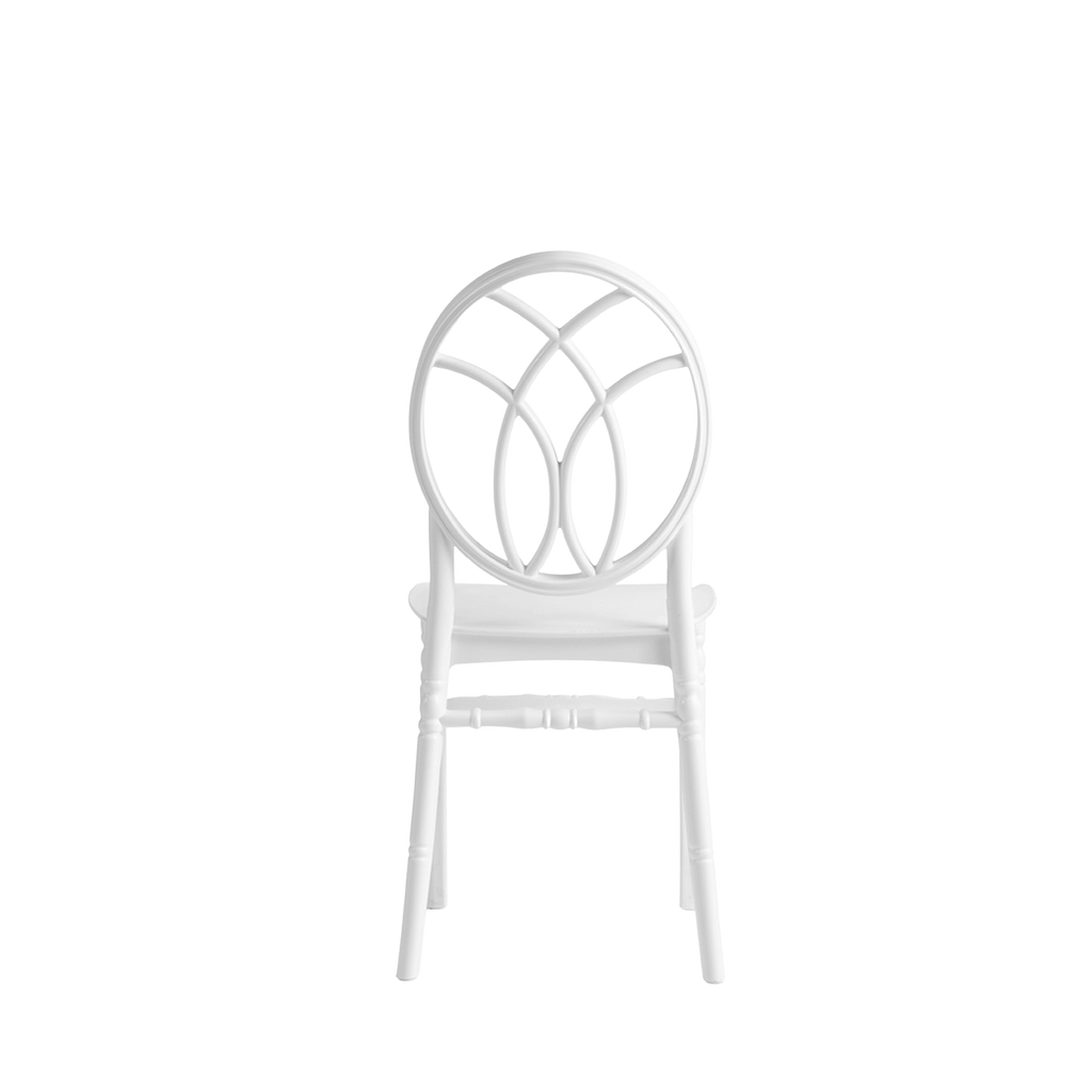 Chiavari Gala Polypropylene Stacking Chair White