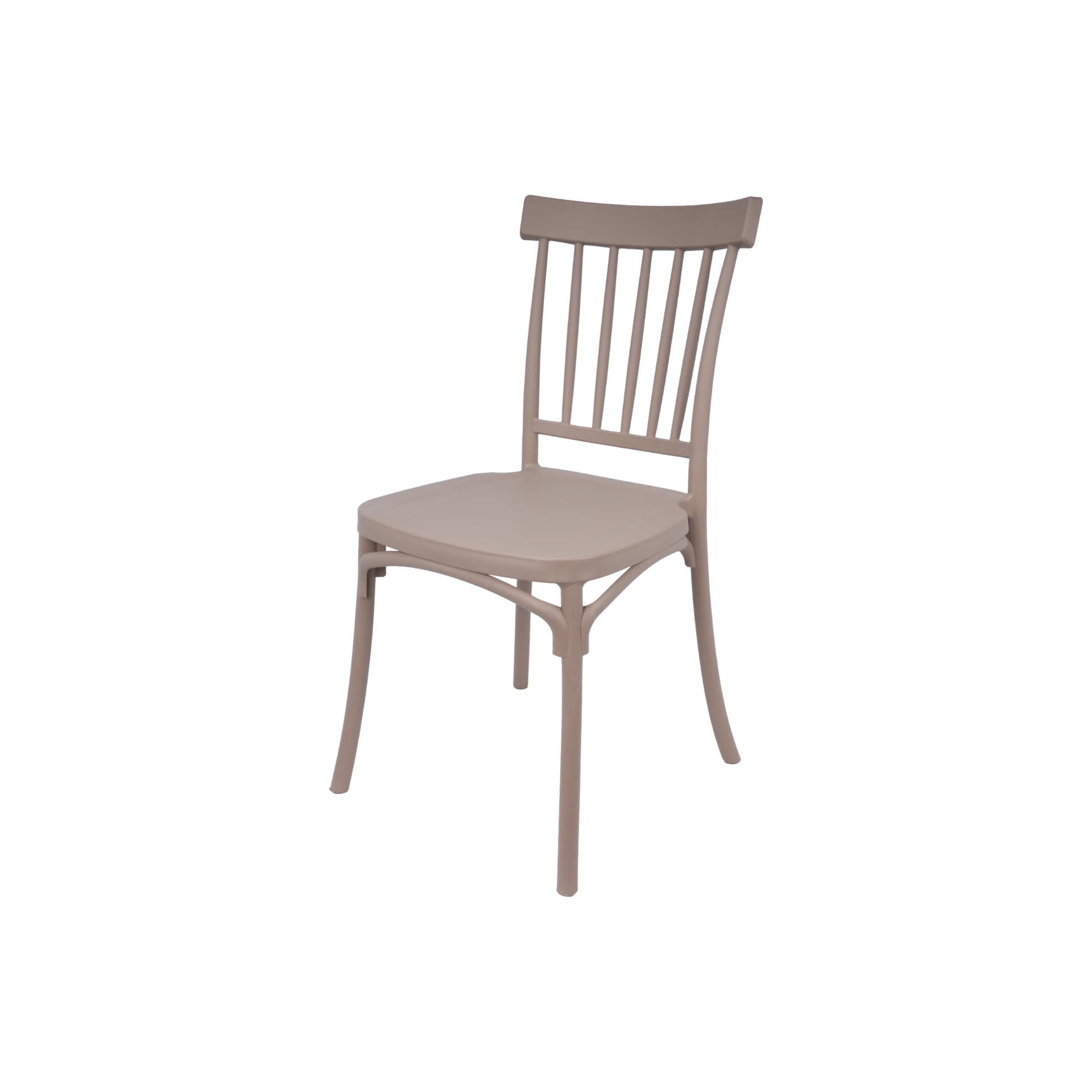 Standard Polypropylene Café Chair Cream For Indoor & Outdoor Commercial Seating