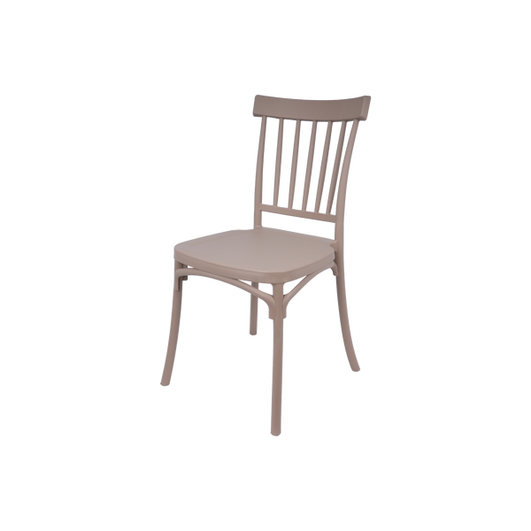 Standard Polypropylene Café Chair Cream For Indoor & Outdoor Commercial Seating
