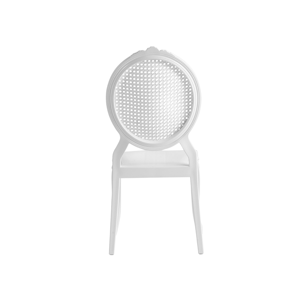 Chiavari Baron Stacking Polypropylene Chair White