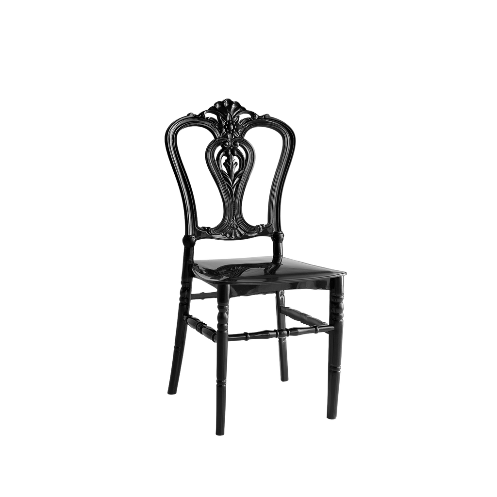 Chiavari Dylan Polypropylene Stacking Chair Black