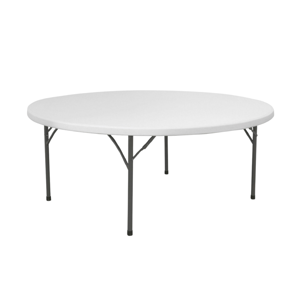 150cm (5ft) Folding Round Banquet Table – 6 to 8 Seater Plastic Catering Table