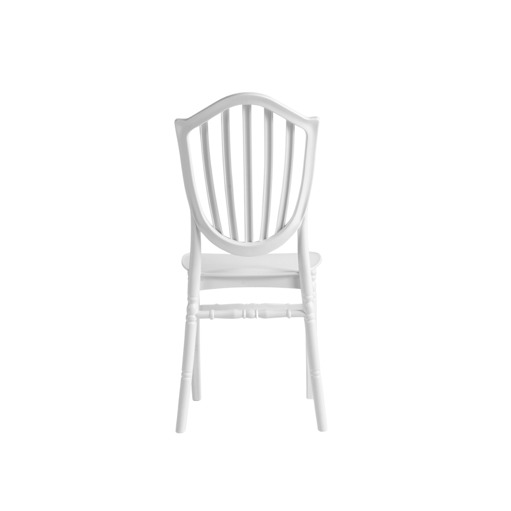 Chiavari Vasto Stacking Polypropylene Chair White