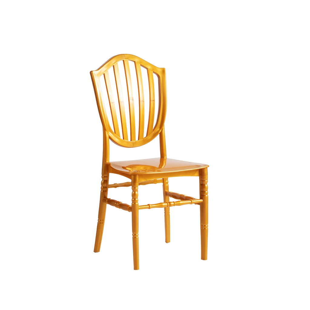 Chiavari Vasto Stacking Polypropylene Chair Gold