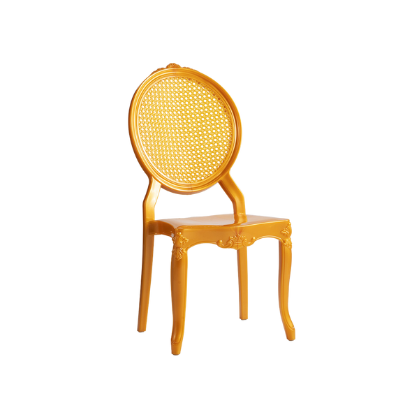 Chiavari Baron Stacking Polypropylene Chair Gold