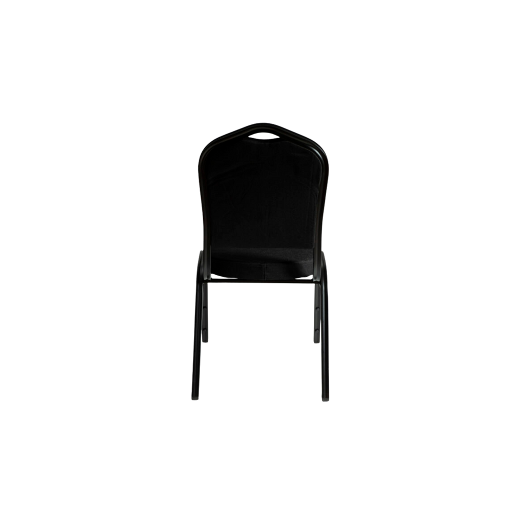 Premium Banquet Stacking Chair Full Black Without Pattern