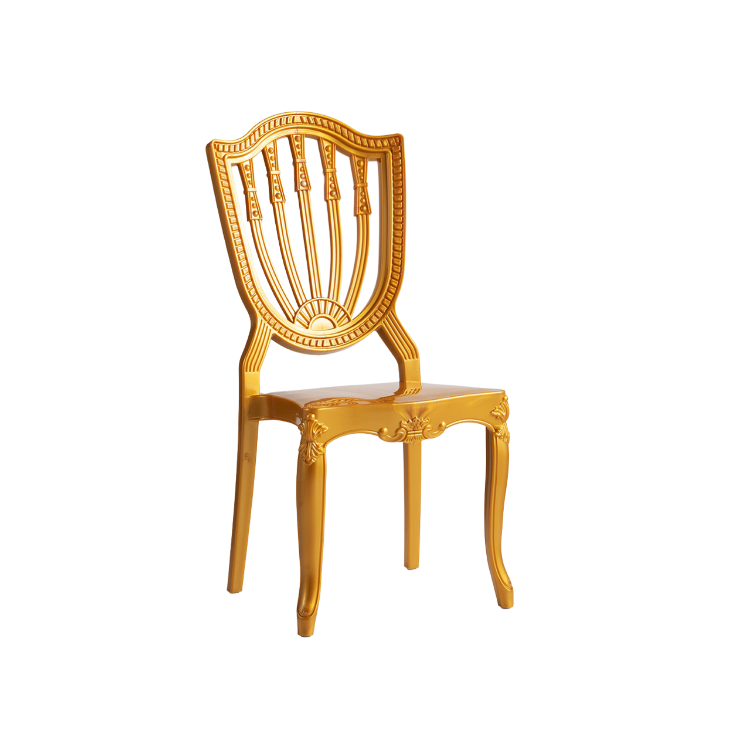 Chiavari Divine Lounge Stacking Polypropylene Chair Gold