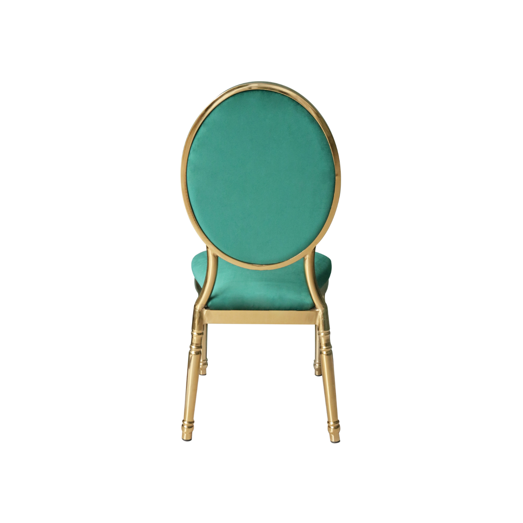 Bliss Dining Stacking Chair Velvet Green