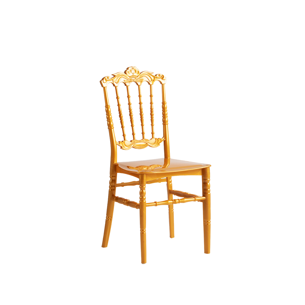 Chiavari Lepo Stacking Polypropylene Chair Gold