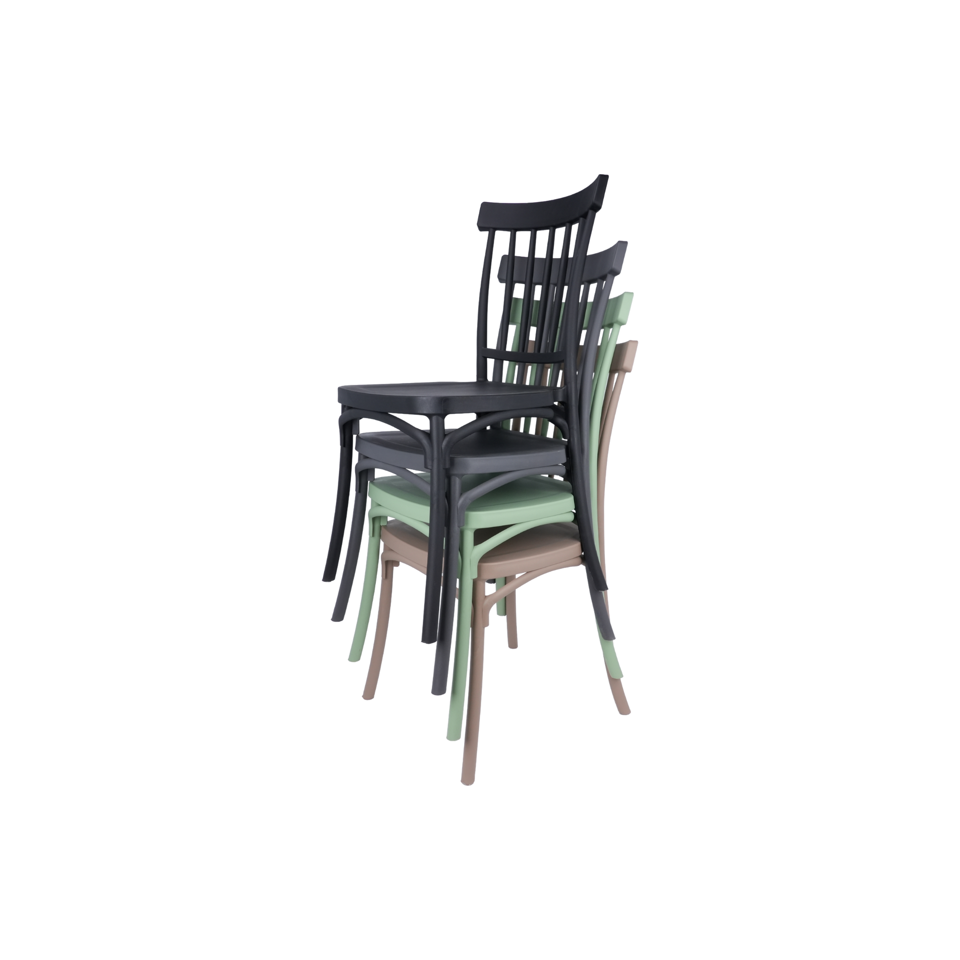 Standard Polypropylene Café Chair Cream For Indoor & Outdoor Commercial Seating
