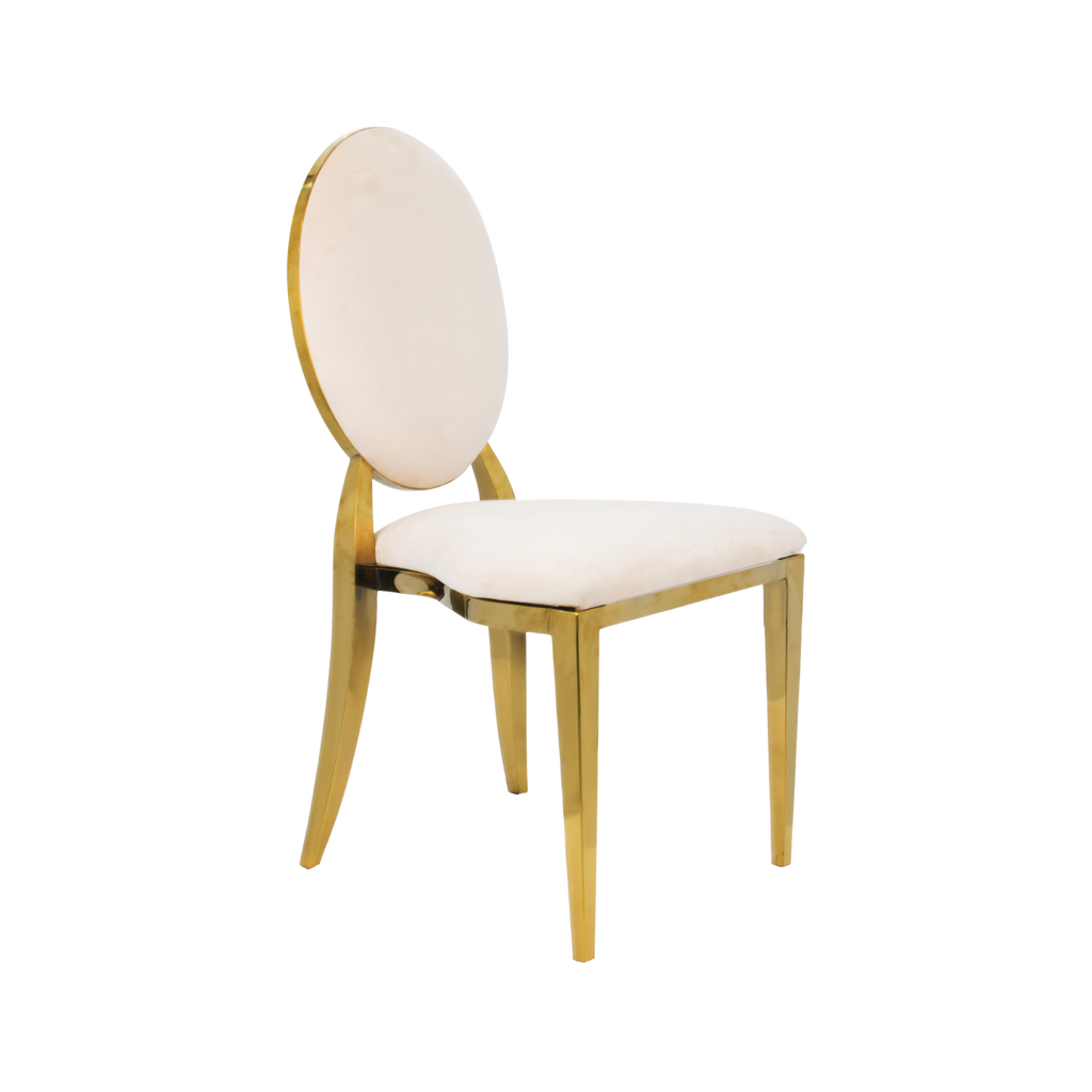 Washington Upholstery Stacking Chair Velvet - Beige