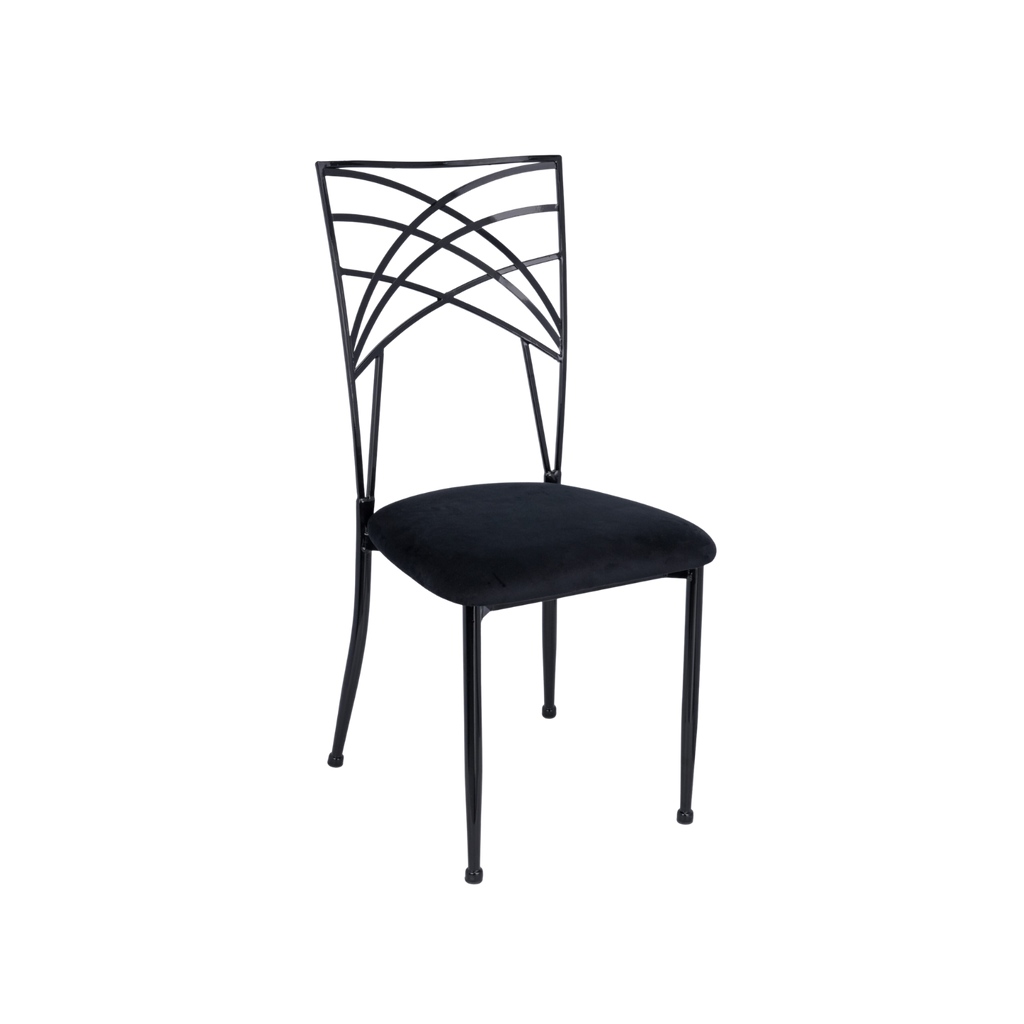 Chameleon Steel Event Stacking Chair Black