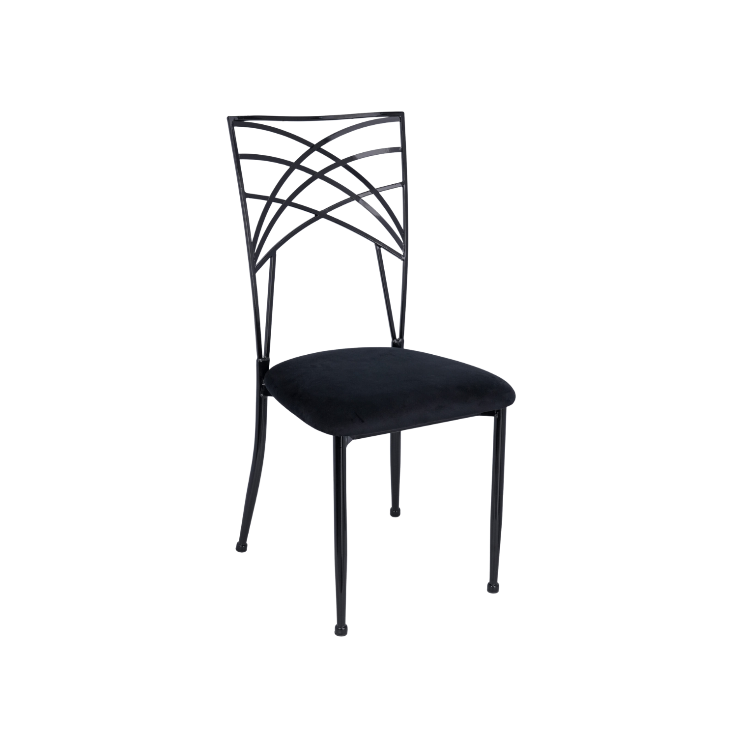 Chameleon Steel Event Stacking Chair Black