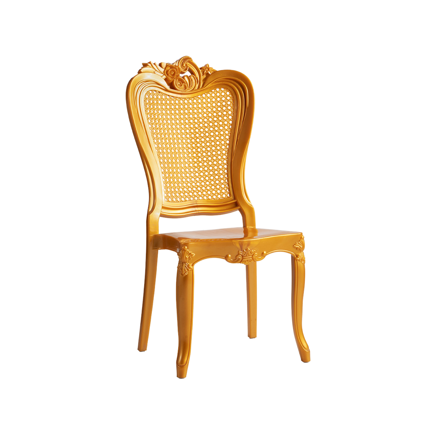 Chiavari Enigma Stacking Polypropylene Chair Gold