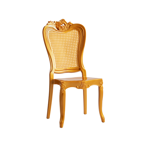 Chiavari Enigma Stacking Polypropylene Chair Gold