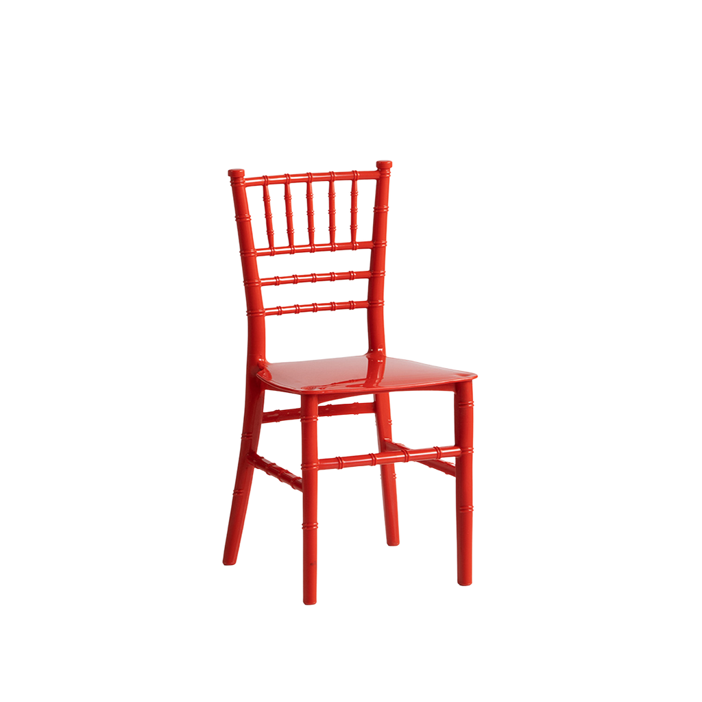 Chiavari Tiffany Kids Stacking Chair Polypropylene Red