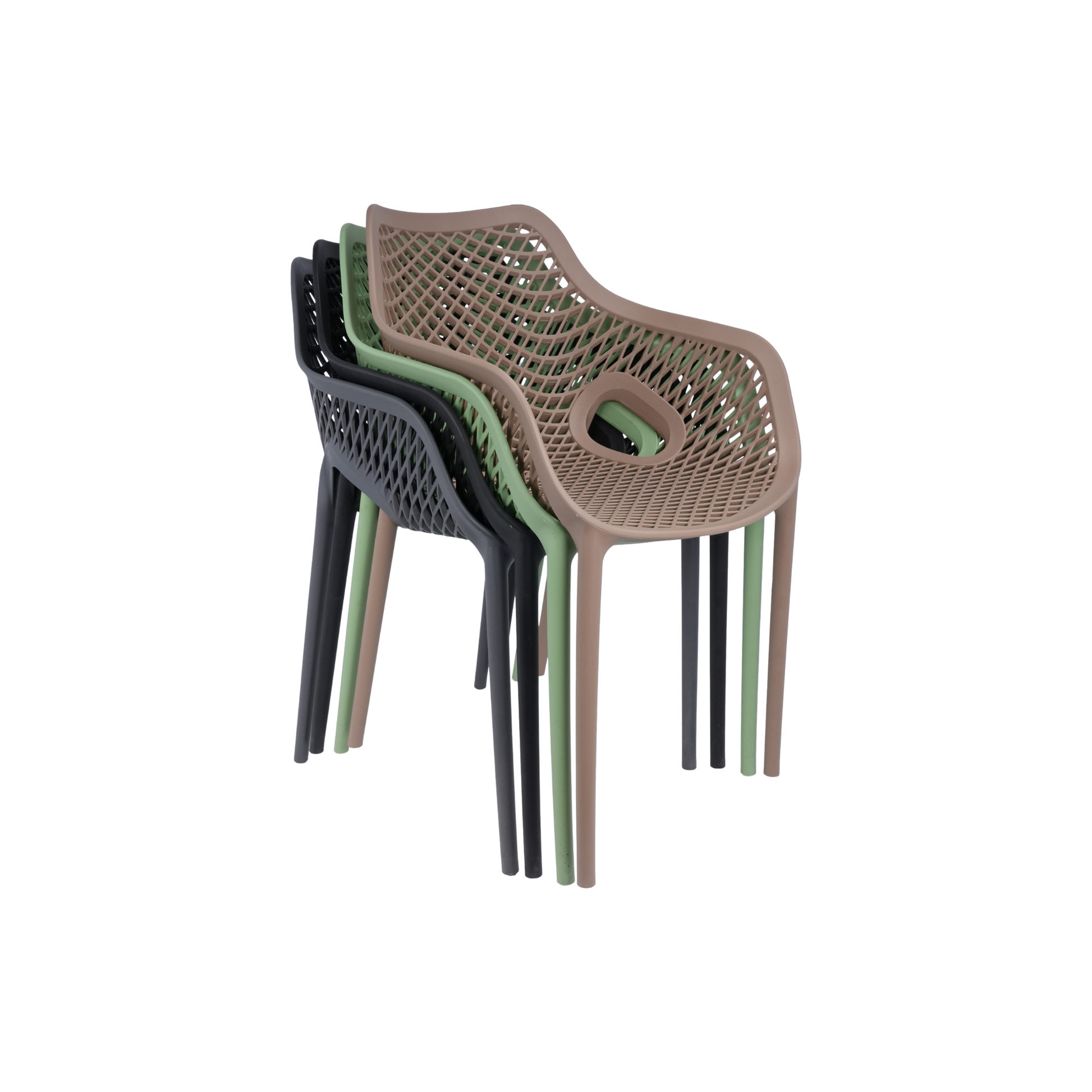 Air XL Armchair Sage Green – Stackable Outdoor Café Chair for Coffee Shops, Patios & Home Gardens (Copy)