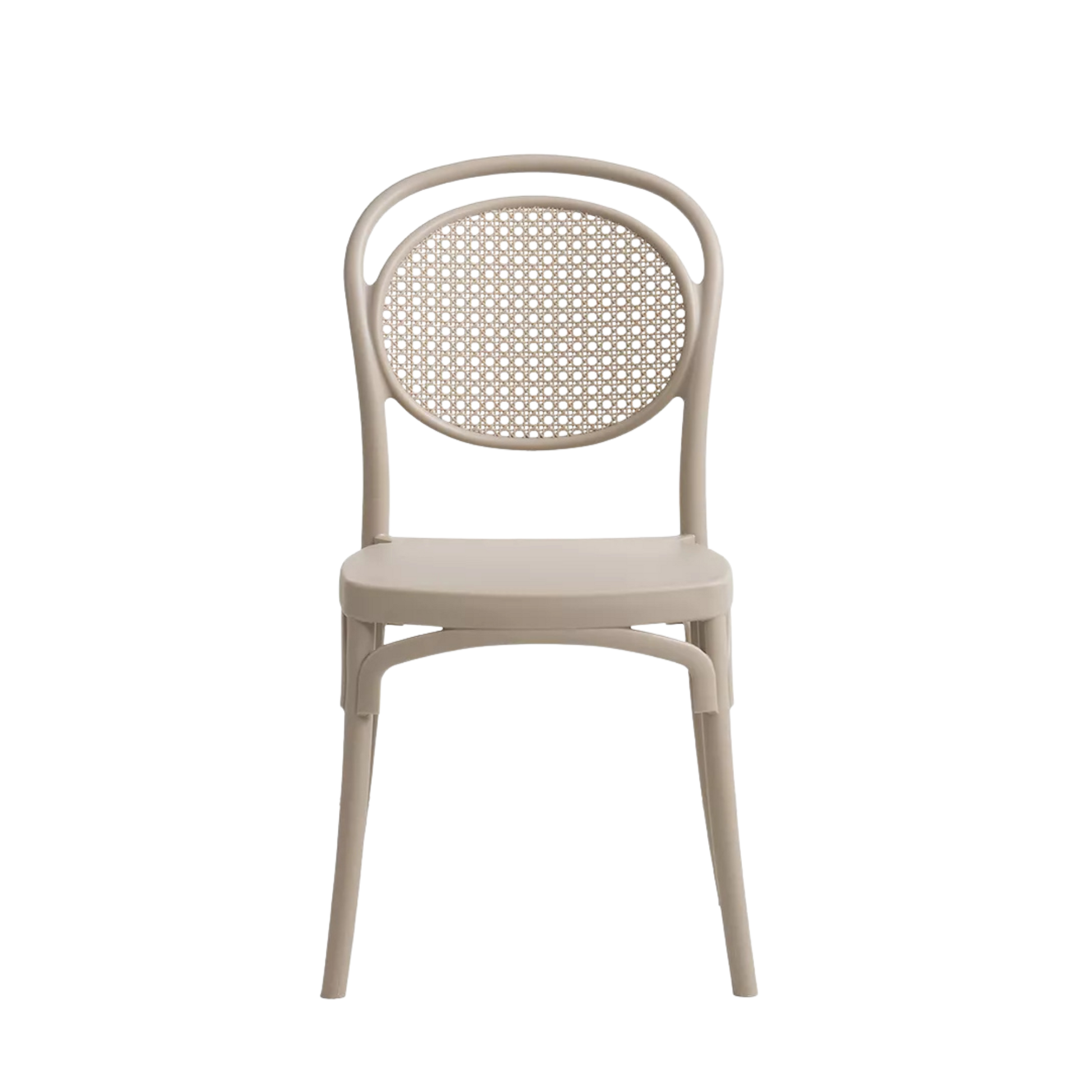 Sera Caffe/Bistro Polypropylene Stacking Chair Cream