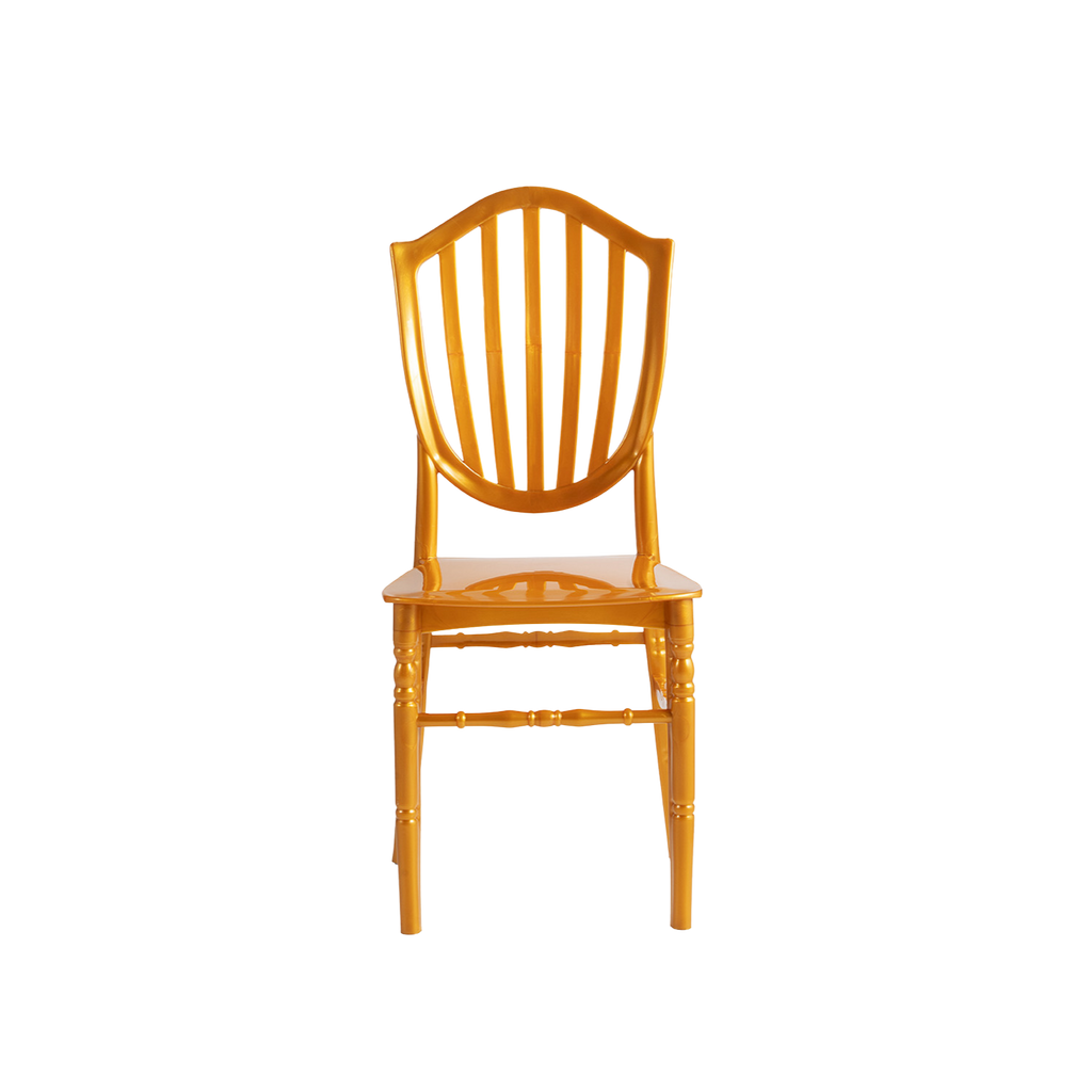 Chiavari Vasto Stacking Polypropylene Chair Gold