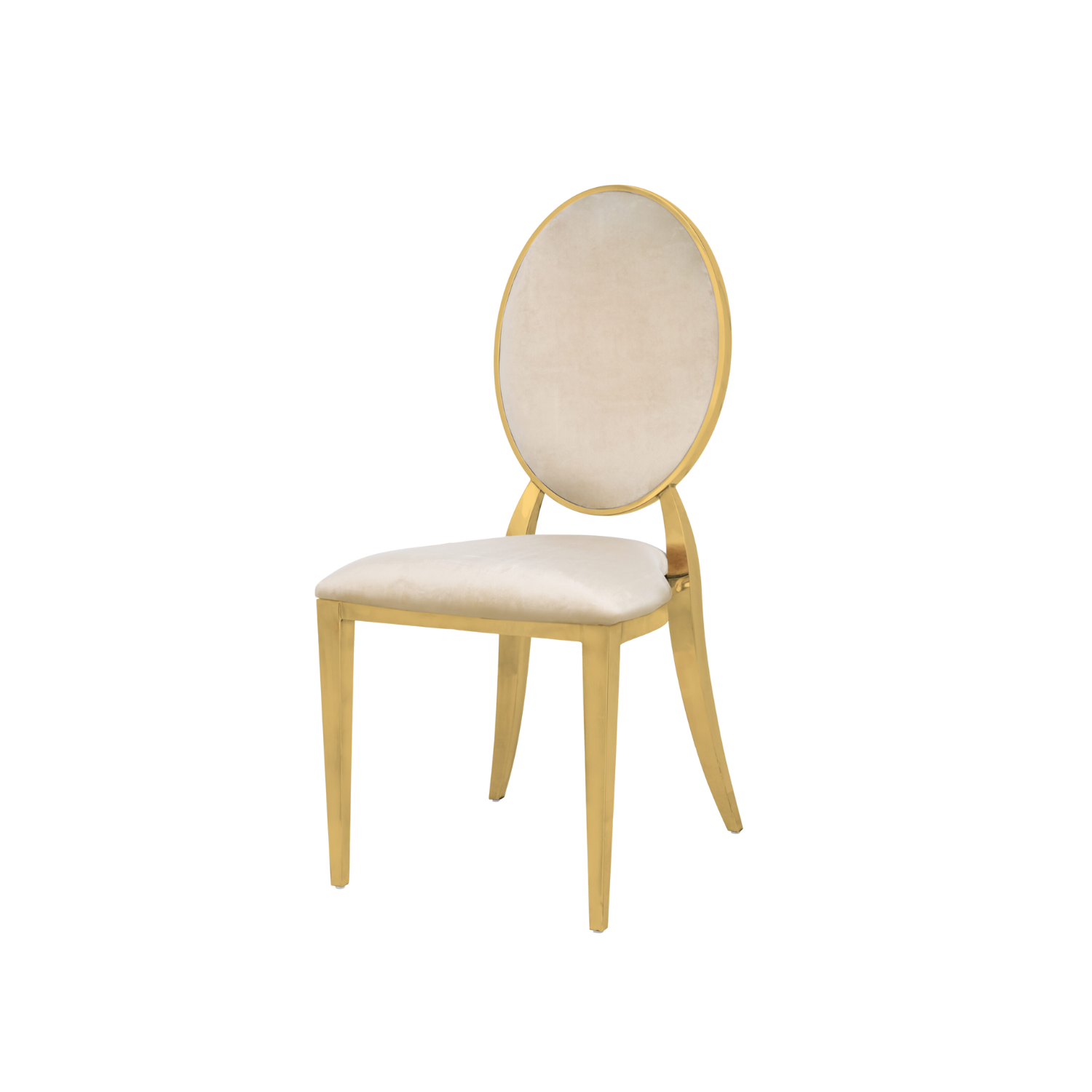 Washington Plus Upholstery Stacking Chair Velvet - Beige