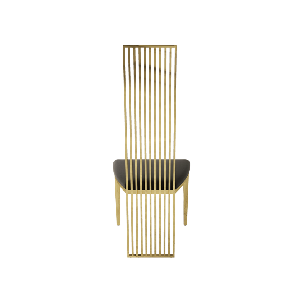 Verto Premium Inox High Back Chair Gold