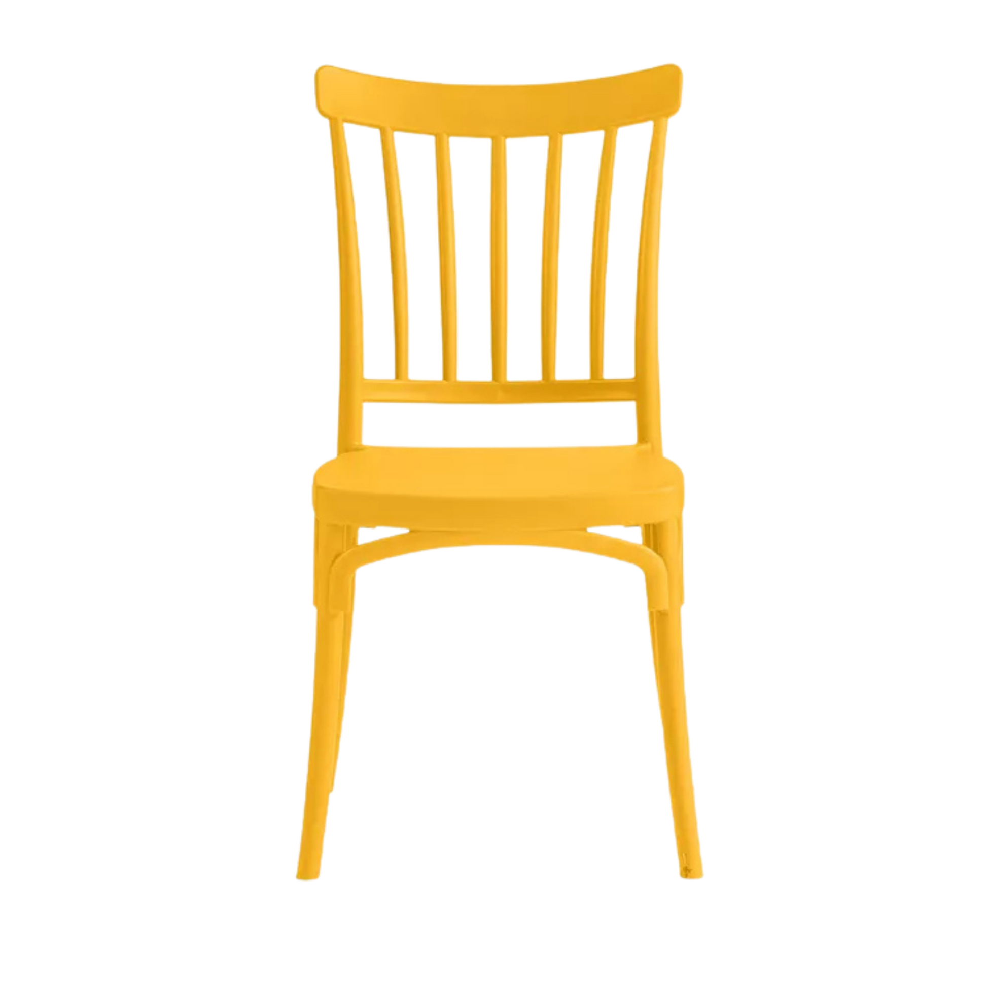Polypropylene Caffe/Bistro Stacking Chair Yellow