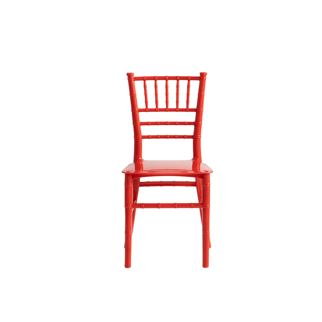 Chiavari Tiffany Kids Stacking Chair Polypropylene Red