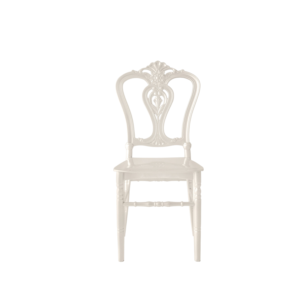 Chiavari Dylan Polypropylene Stacking Chair White