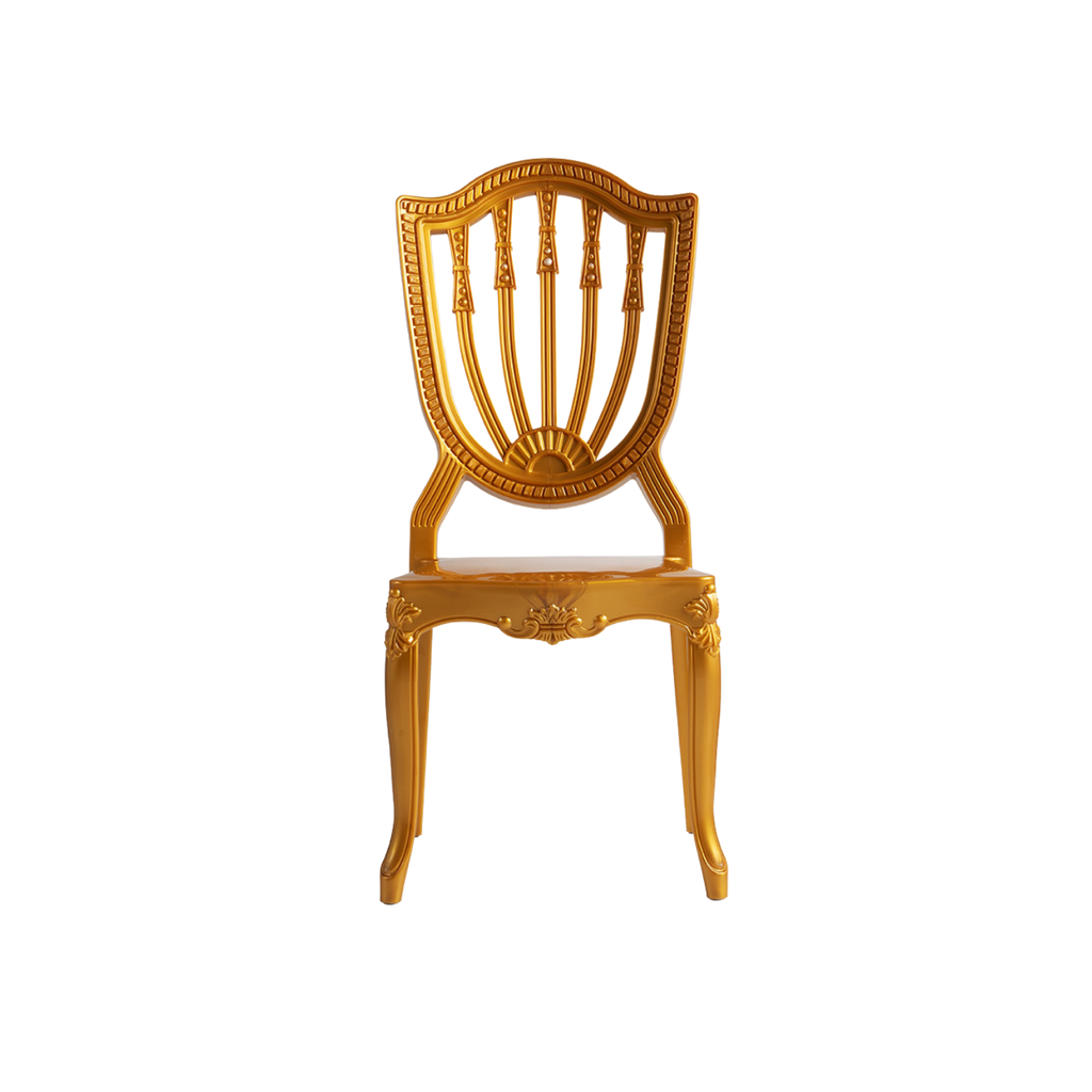 Chiavari Divine Lounge Stacking Polypropylene Chair Gold
