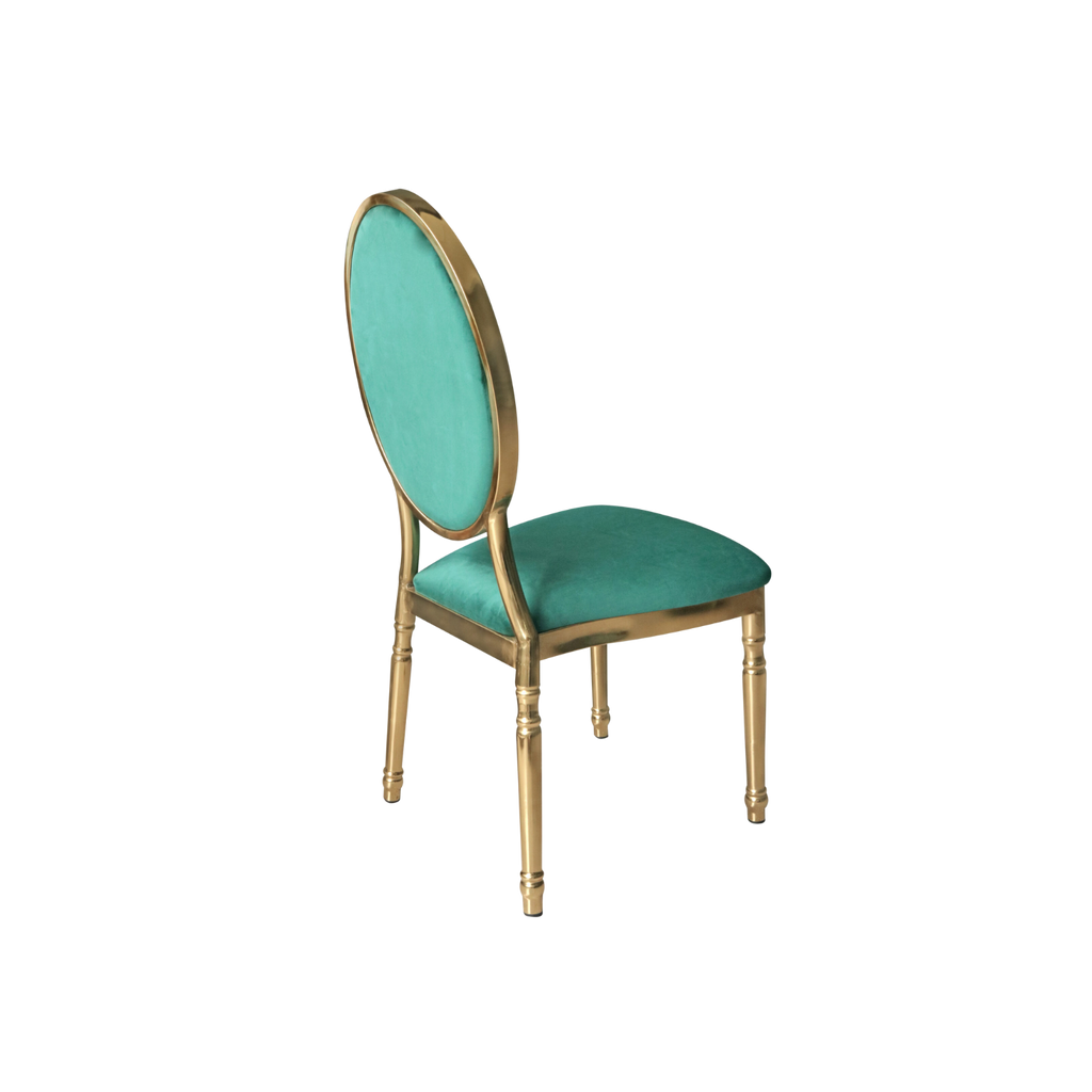 Bliss Dining Stacking Chair Velvet Green