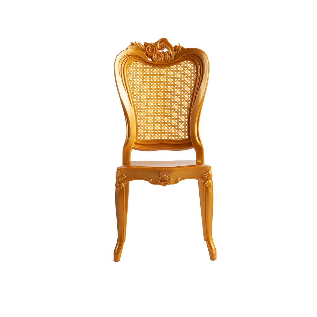 Chiavari Enigma Stacking Polypropylene Chair Gold