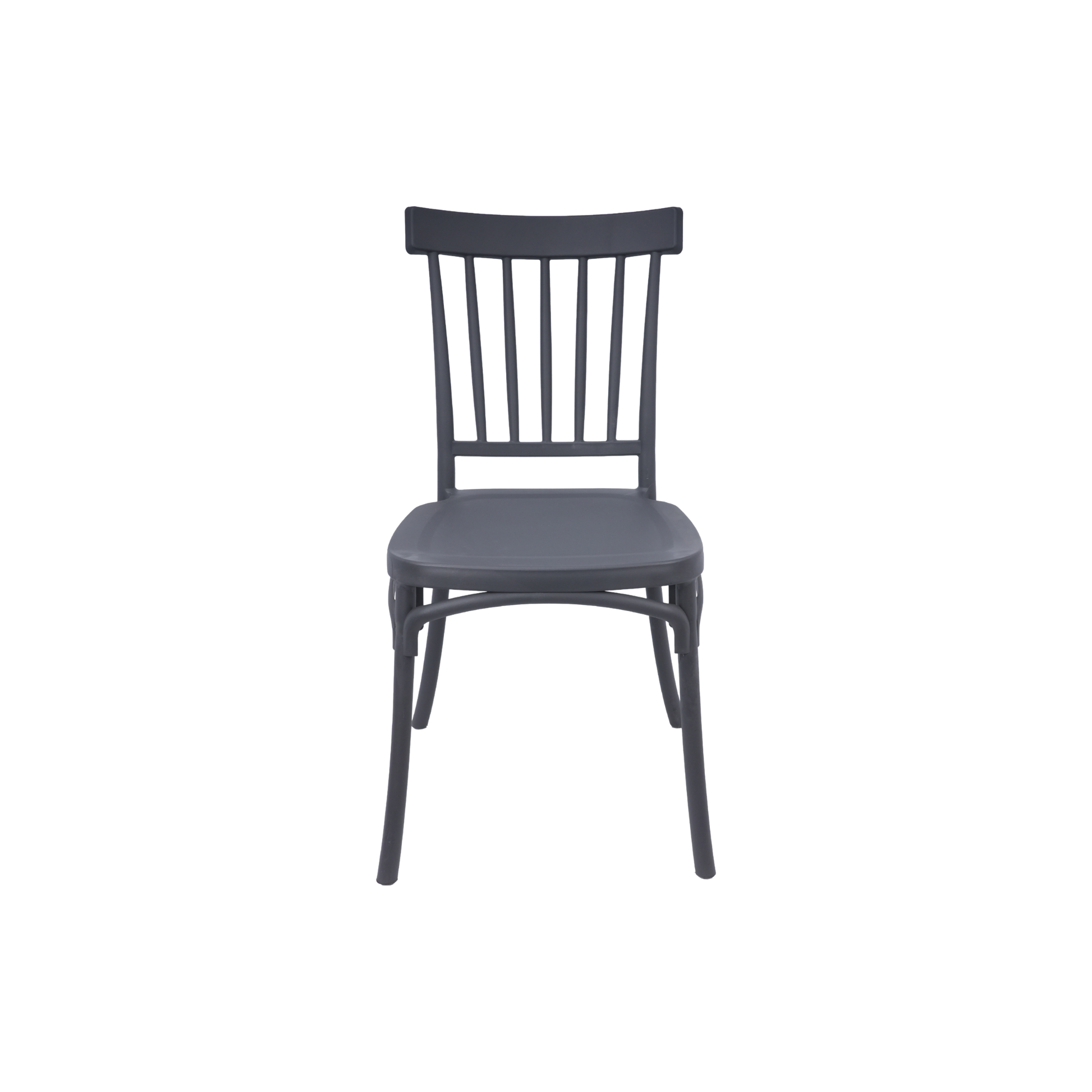 Standard Polypropylene Café Chair Charcoal For Indoor & Outdoor Commercial Seating