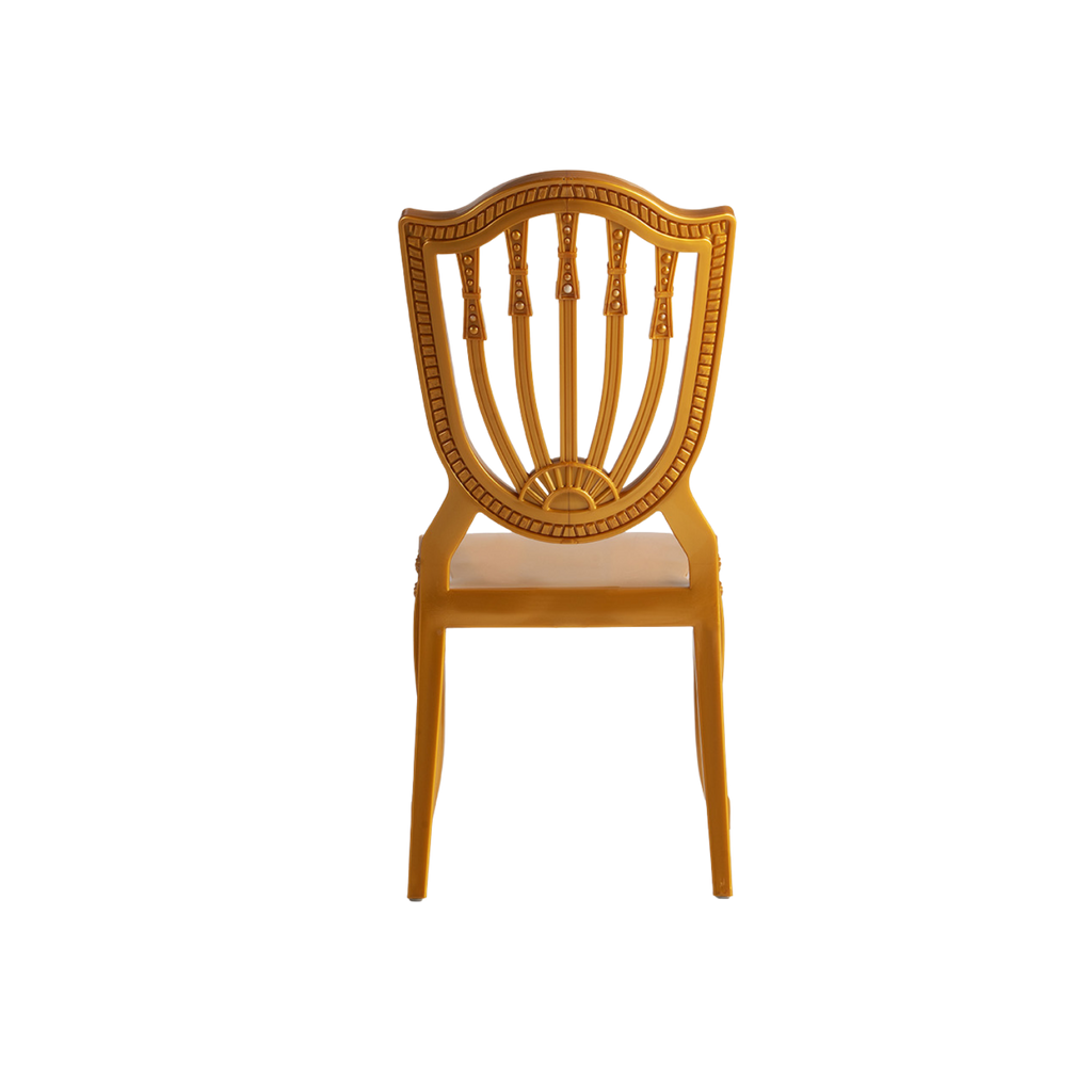 Chiavari Divine Lounge Stacking Polypropylene Chair Gold