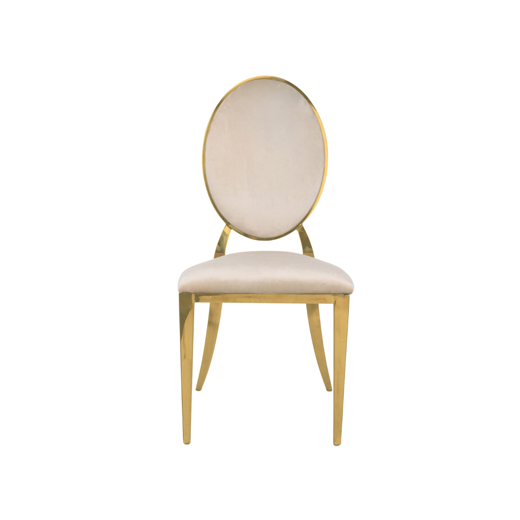 Washington Plus Upholstery Stacking Chair Velvet - Beige