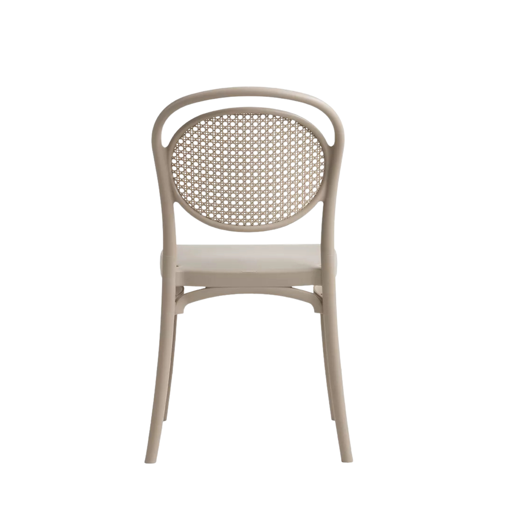 Sera Caffe/Bistro Polypropylene Stacking Chair Cream